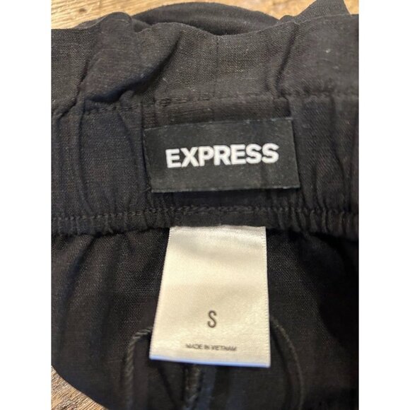Express‎ Black Linen & Rayon Women's Shorts - Size S - Picture 3 of 6